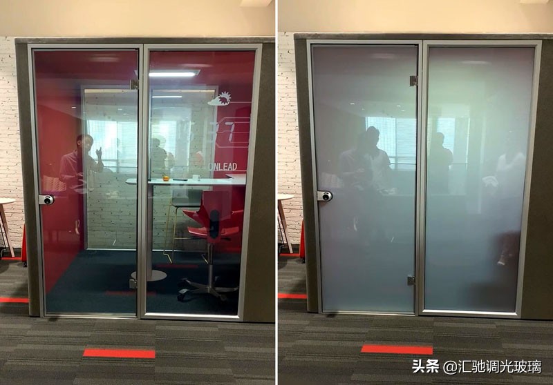 电雾化玻璃门设计,玻璃门酷炫设计