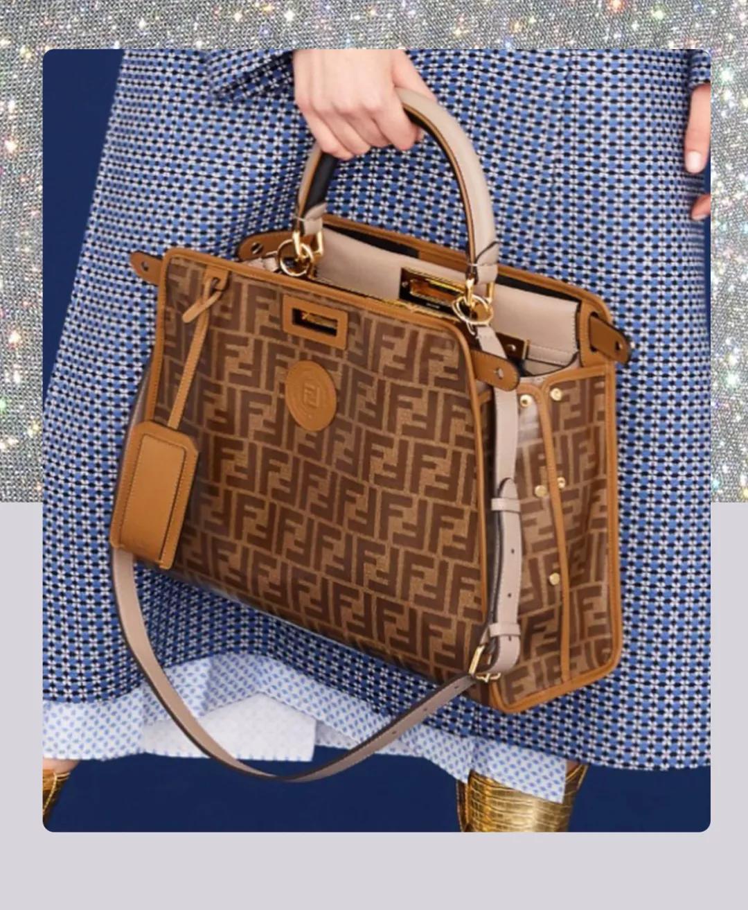 芬迪vintage老花盒子包,芬迪经典老花包