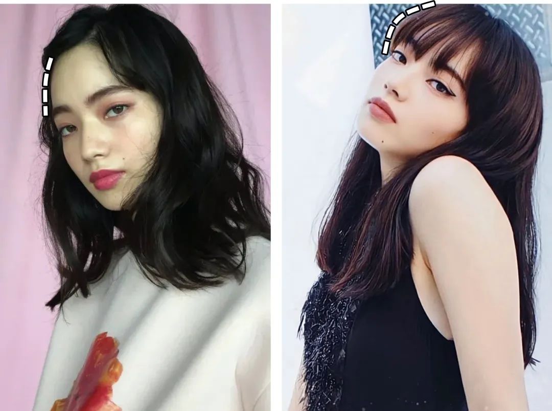 女生齐刘海和中分哪个更减龄,2021减龄最火发型齐刘海