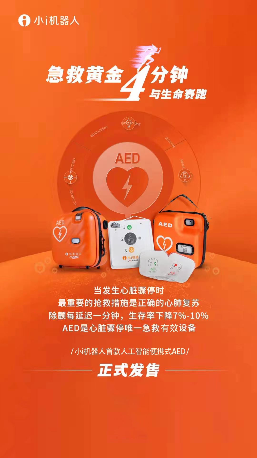 小i机器人上市时间,自动除颤机器