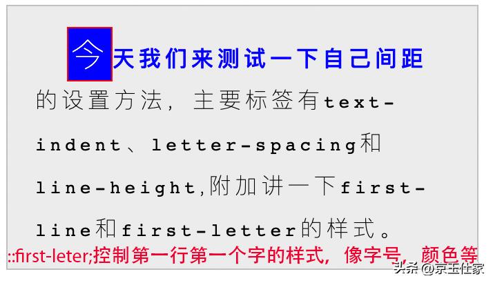 Css字体间距的设置方法