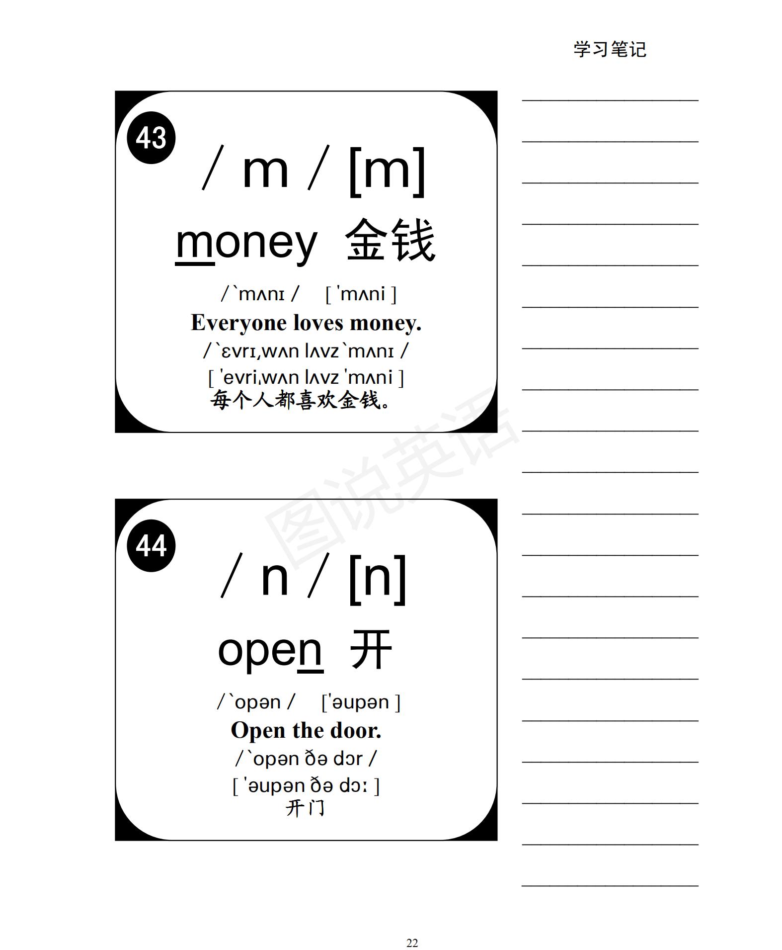 一口气学会音标视频,音标48个国际音标发音教程