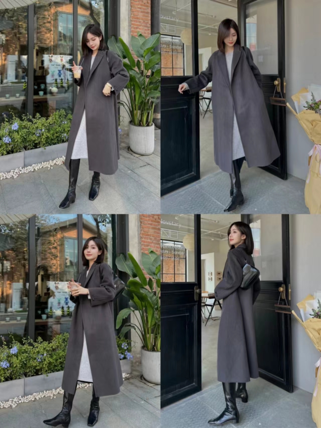 大衣30种穿搭方法,秋冬实用保暖大衣穿搭图片