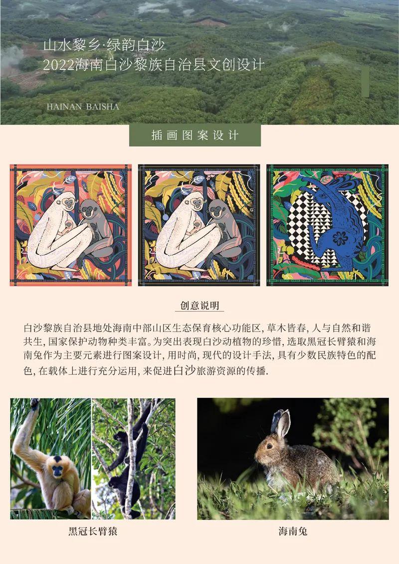 山水黎乡·绿韵白沙2022海南白沙黎族自治县文创设计大赛获奖作品公示