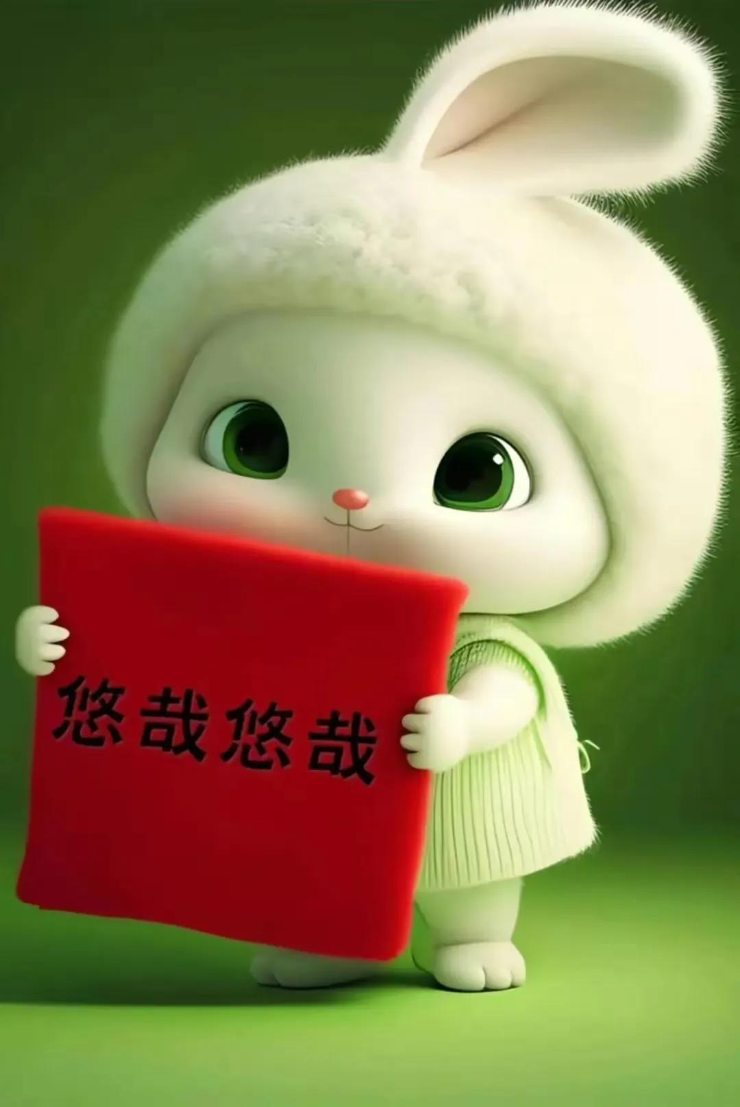 好看的新年头像兔年图文,新年头像兔年2023唯美