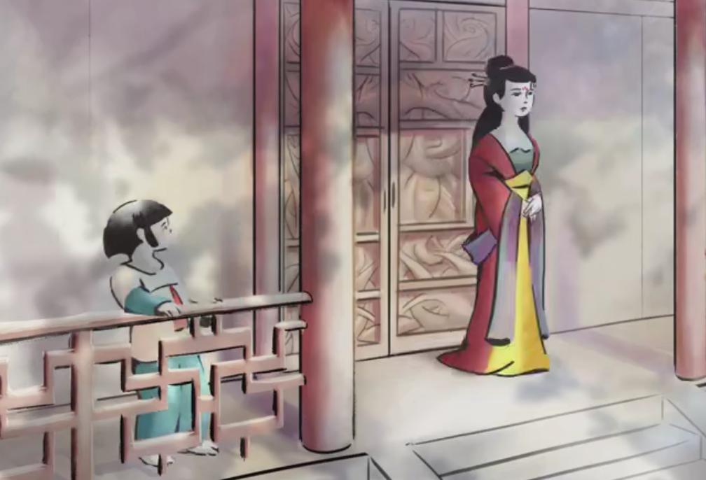 水墨风动画《裹脚少女》，被束缚的不仅是脚，还有向往自由的灵魂