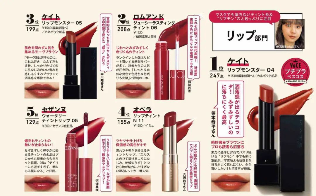 voce美妆年终榜,voce护肤品排行榜前十名