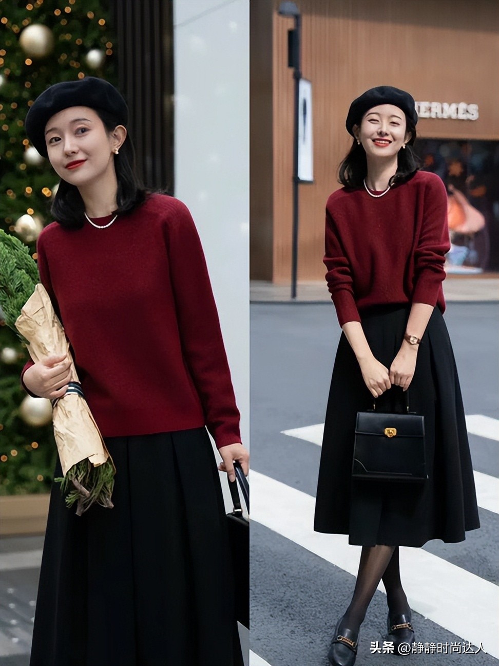 穿搭的关键在于色彩！学会“黑色+彩色”配色方案，简单时髦