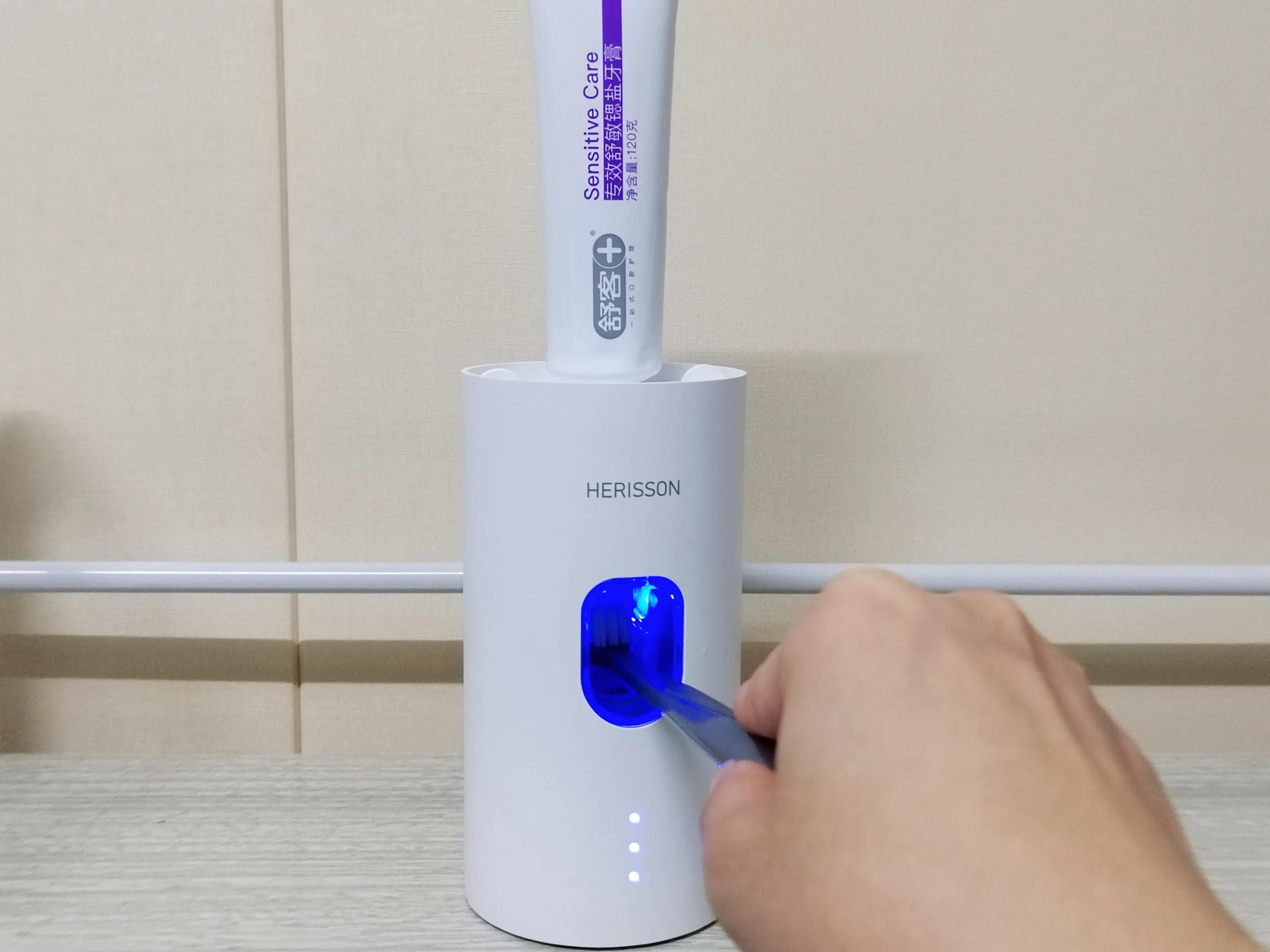 挤牙膏神器绿色壁挂式牙膏挤压器,智能挤牙膏神器