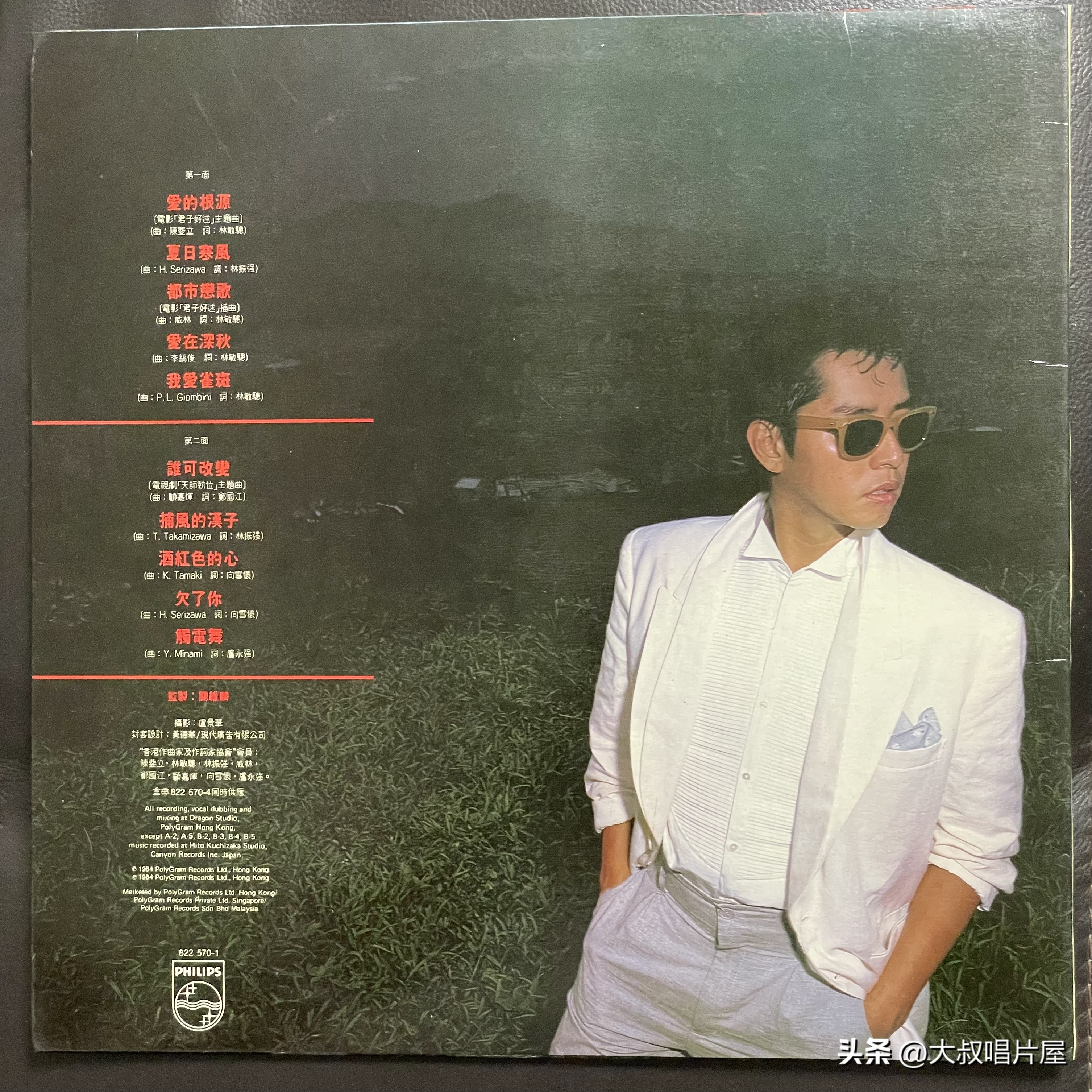 1984年香港十大唱片金曲,80年代香港歌手唱片封面