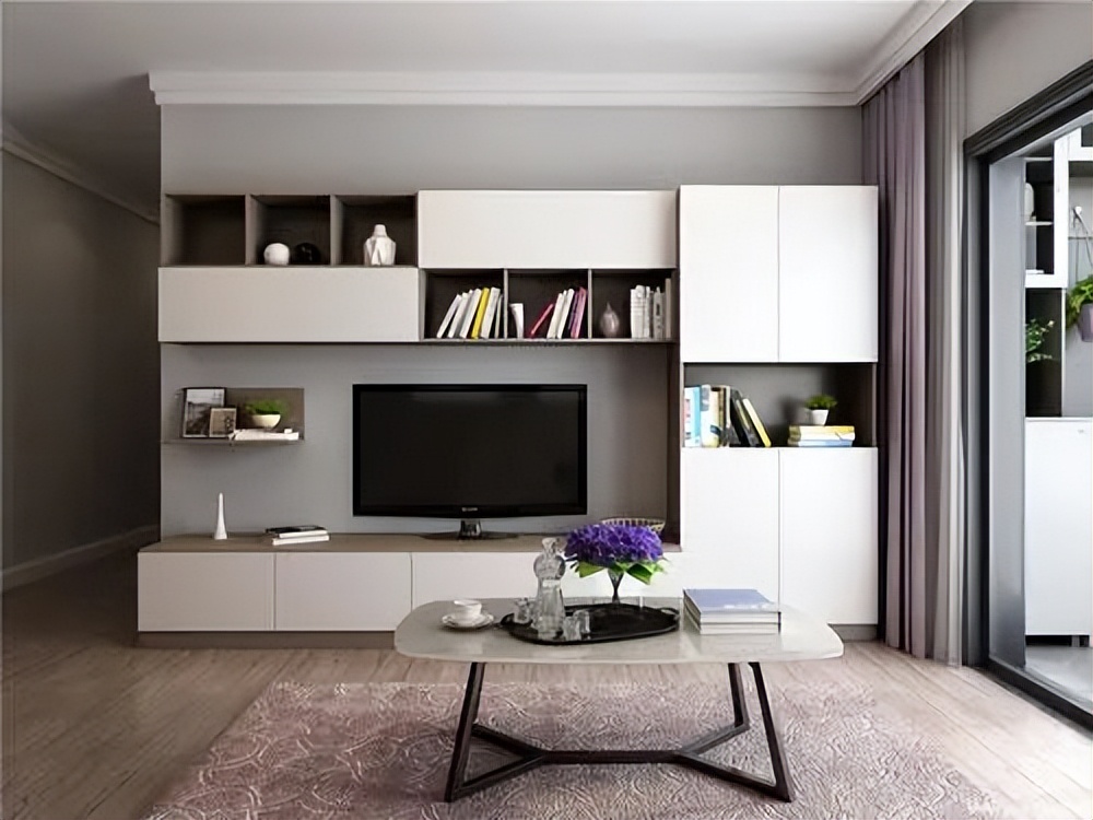 电视柜设计让客厅收纳力十足,收纳最强客厅电视柜