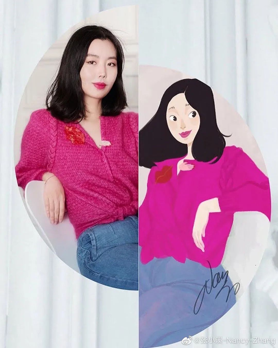 刘诗诗彩色铅笔画,刘诗诗立体画