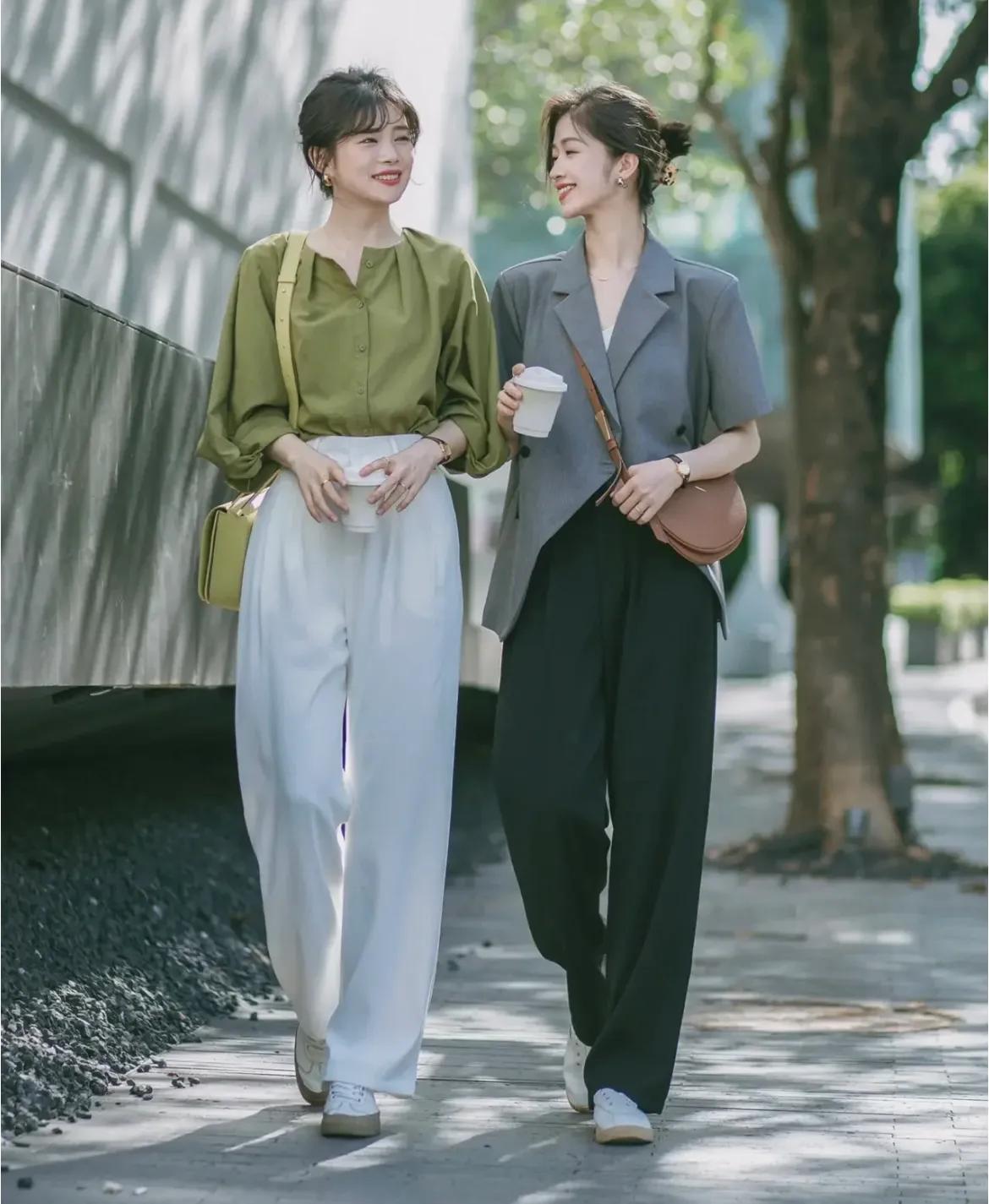 夏日闺蜜日常穿搭模板,夏季闺蜜装穿搭时髦可爱