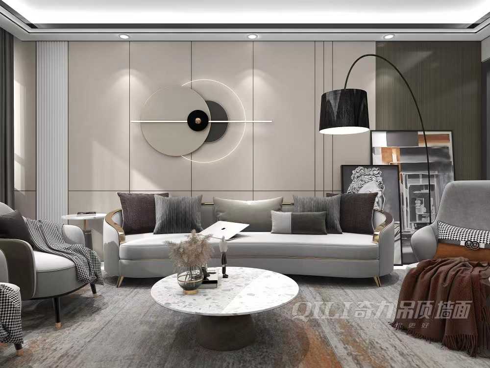 网红客厅沙发背景墙挂画现代简约,如何设计客厅沙发背景