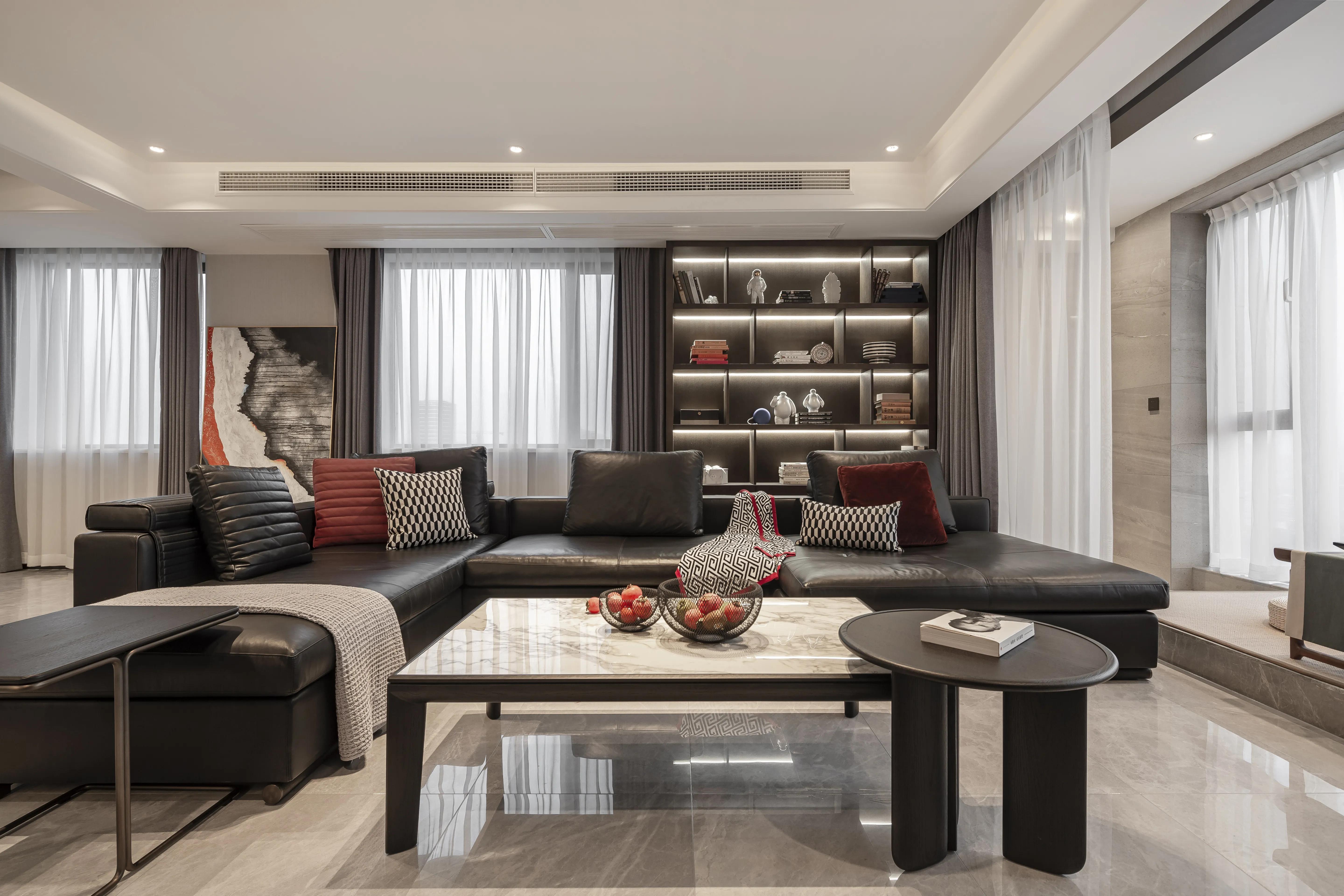 储物柜可做自由组合,自由组合靠背沙发