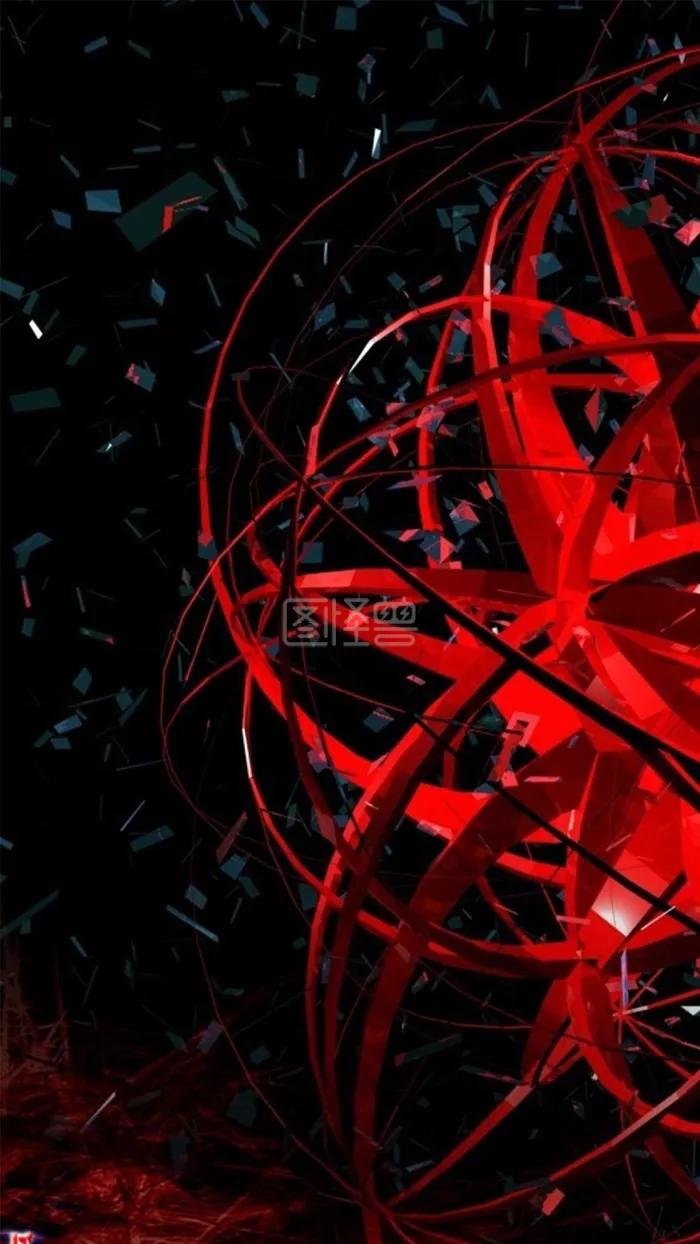 黑色3d唯美美女壁纸高清图片,黑色3d立体壁纸