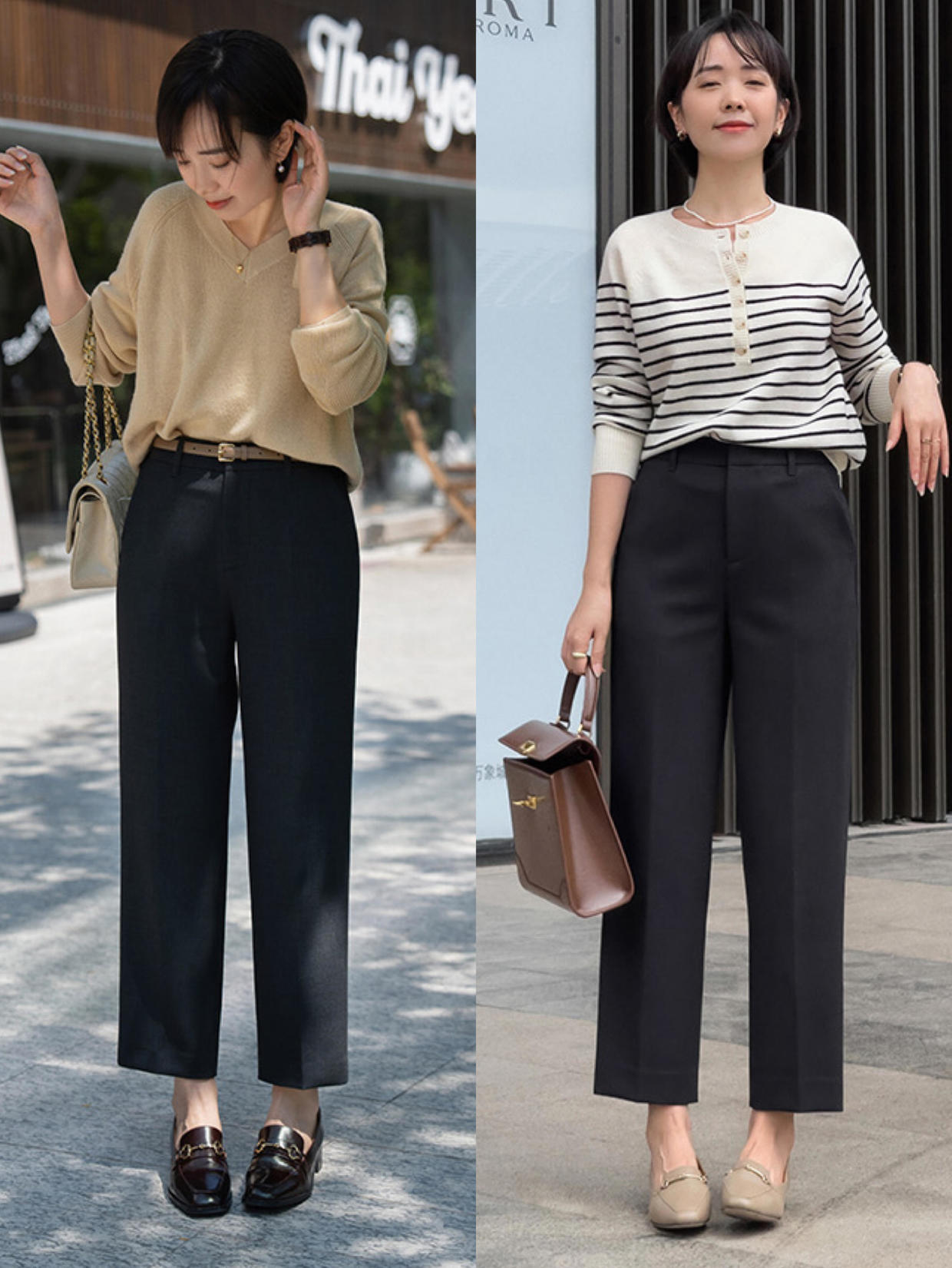 大腿粗阔大适合穿怎样的裤子,今年流行裤子不皱有垂感