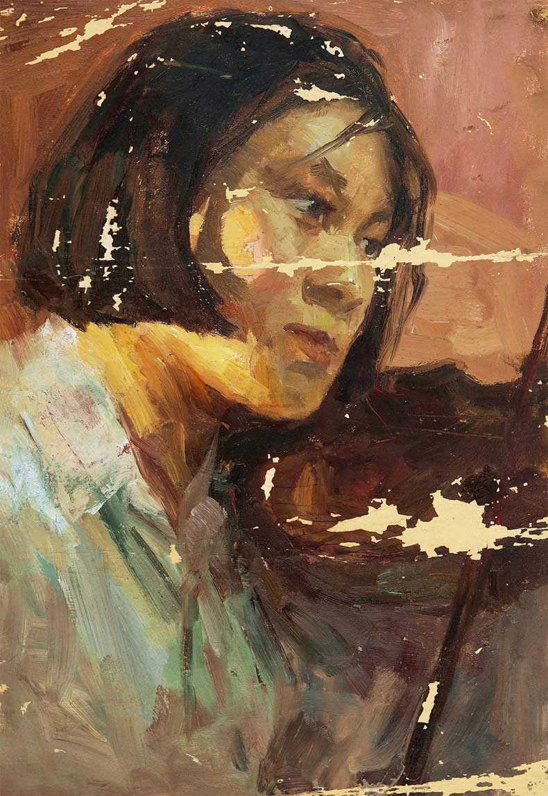 我国现代画家王式廓的油画素描稿,王式廓井冈山会师油画创作背景