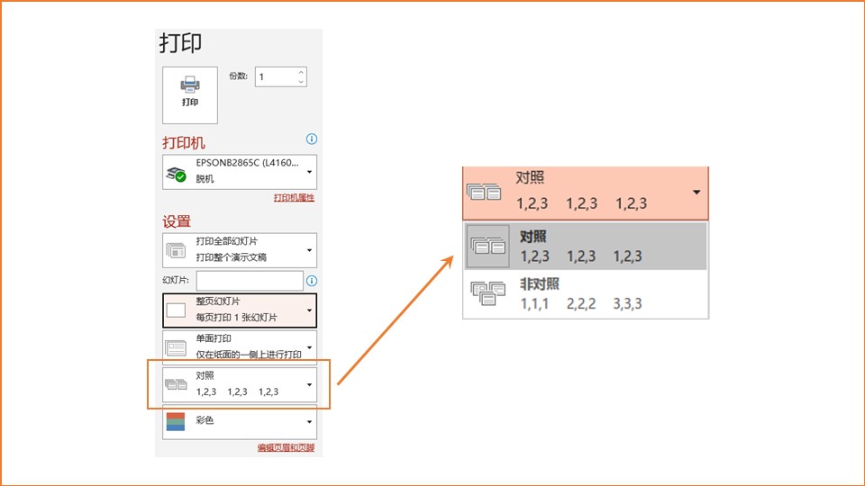 powerpoint打印选项在哪儿,powerpoint打印寸照