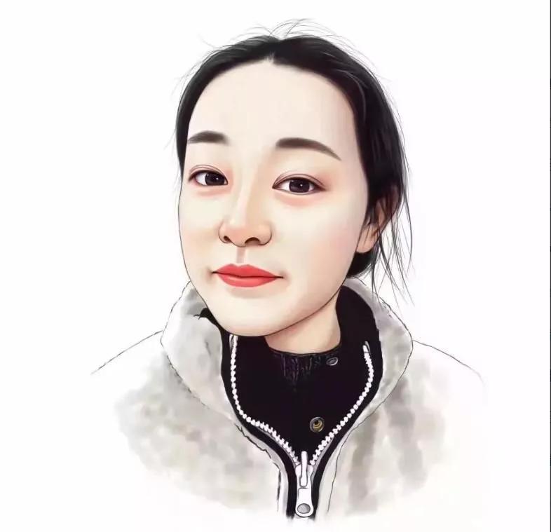 头像女简单干净气质卡通手绘头像,头像文艺复古手绘头像