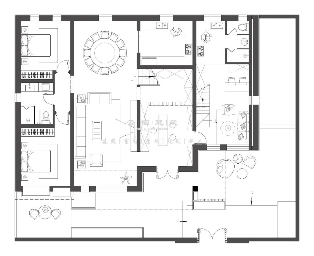 北京简约小别墅二层,北京现代简约轻奢二层别墅