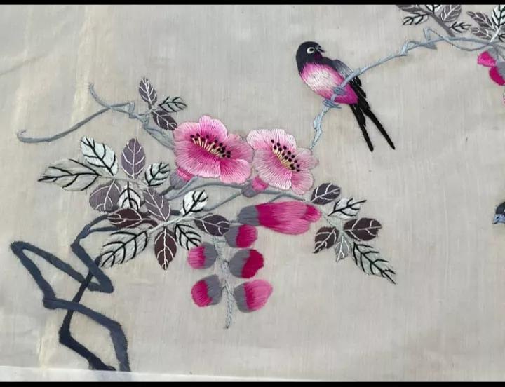 老刺绣收藏图片大全,老刺绣装裱