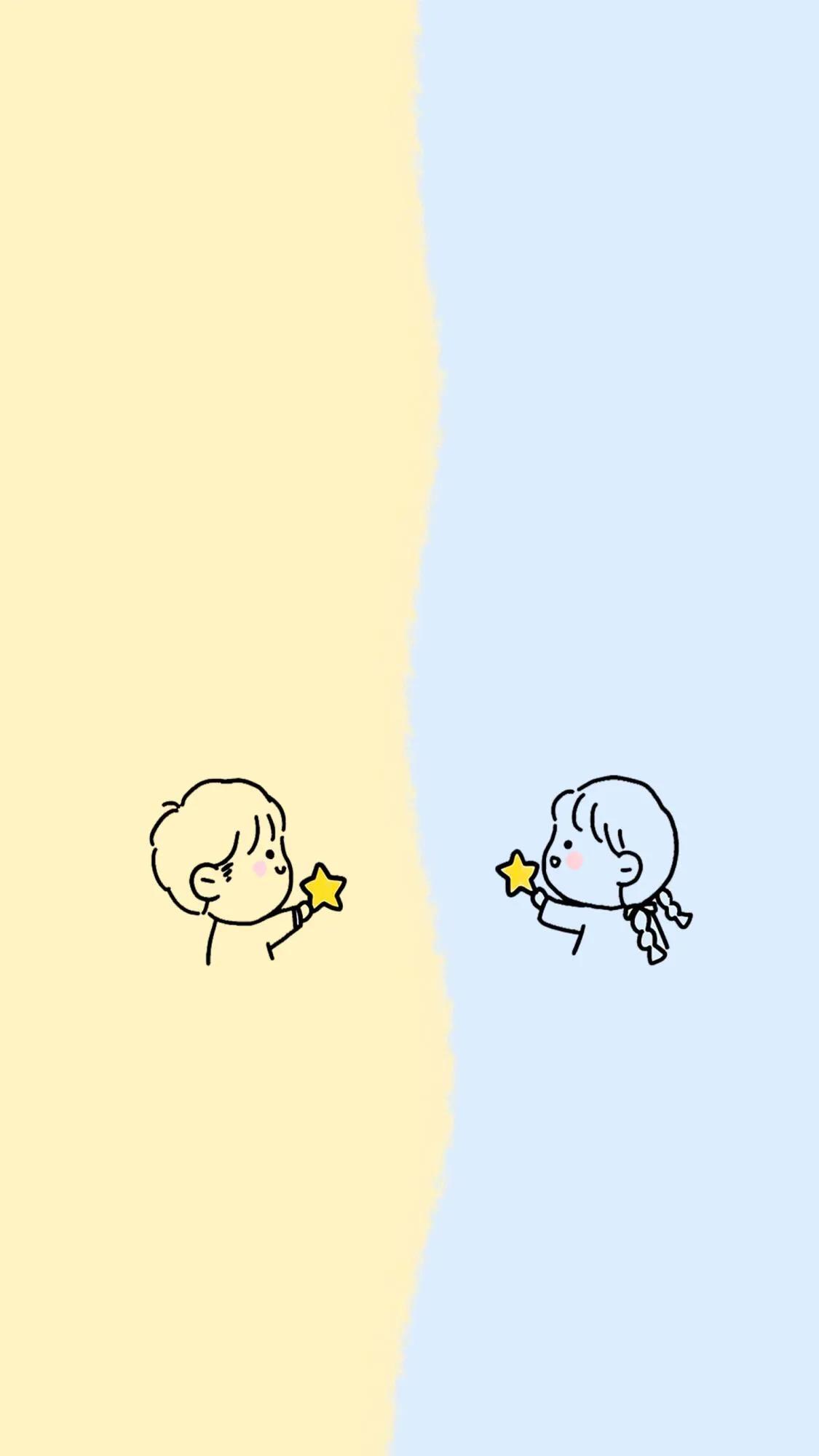 微信聊天背景图简约可爱全屏,可爱的微信聊天背景图分割