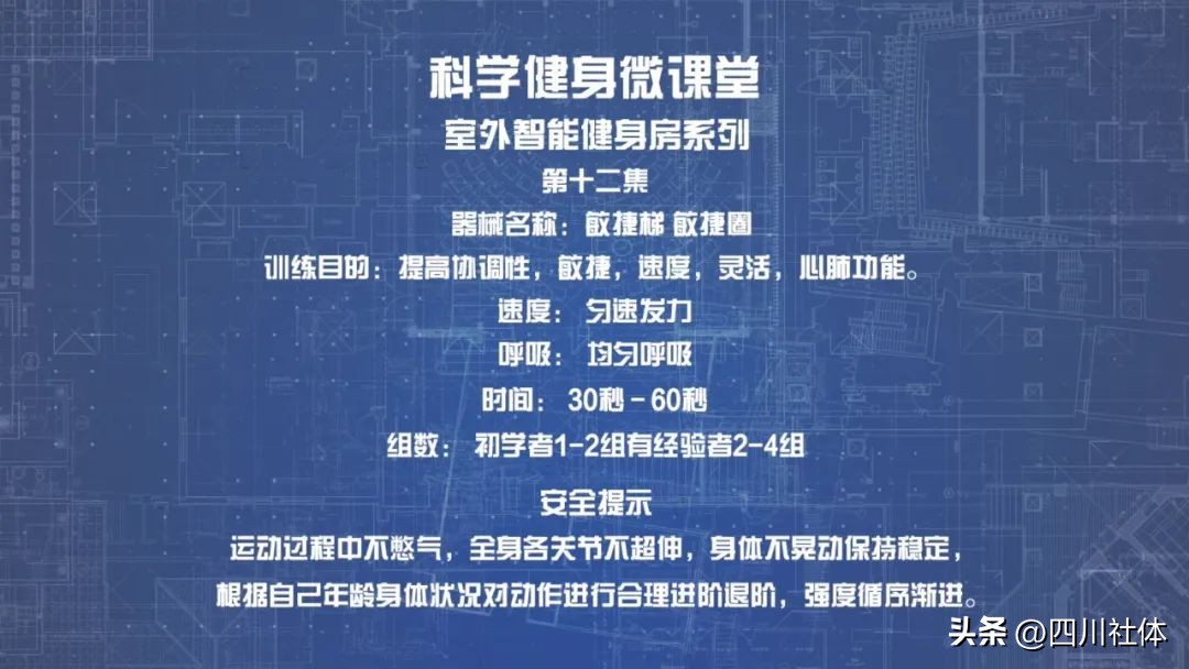 岁月催人老，肌肉抗衰老！练它就对了！,敏捷梯、敏捷圈篇）四川省科学健身“云端微课堂”第279集为你奉上
