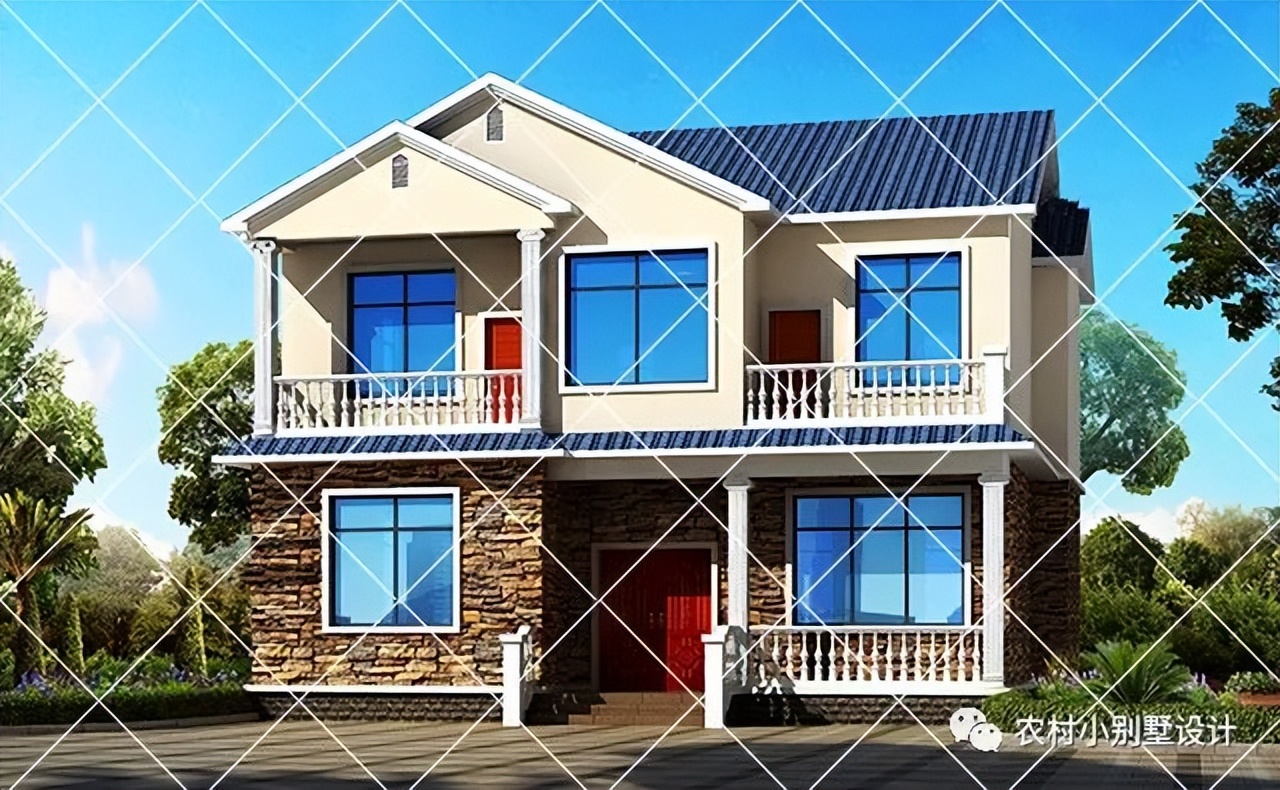 15套占地不足80平方二层农村自建房别墅设计；小宅基地玩出大花样