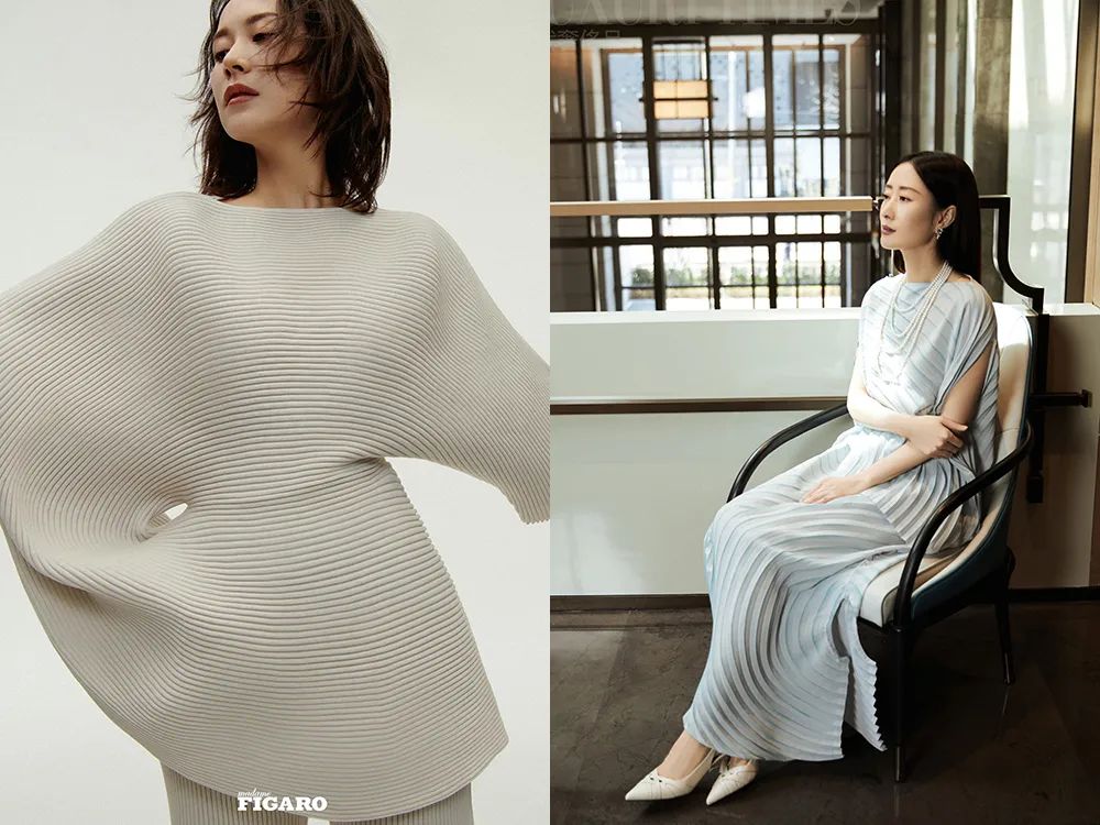 孟晚舟紫色连衣裙,孟晚舟蓝色连衣裙