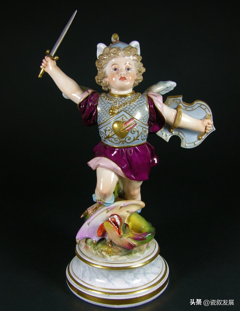 欧洲瓷器之祖-梅森Meissen制瓷厂-爱神丘比特“爱”主题瓷塑（1）