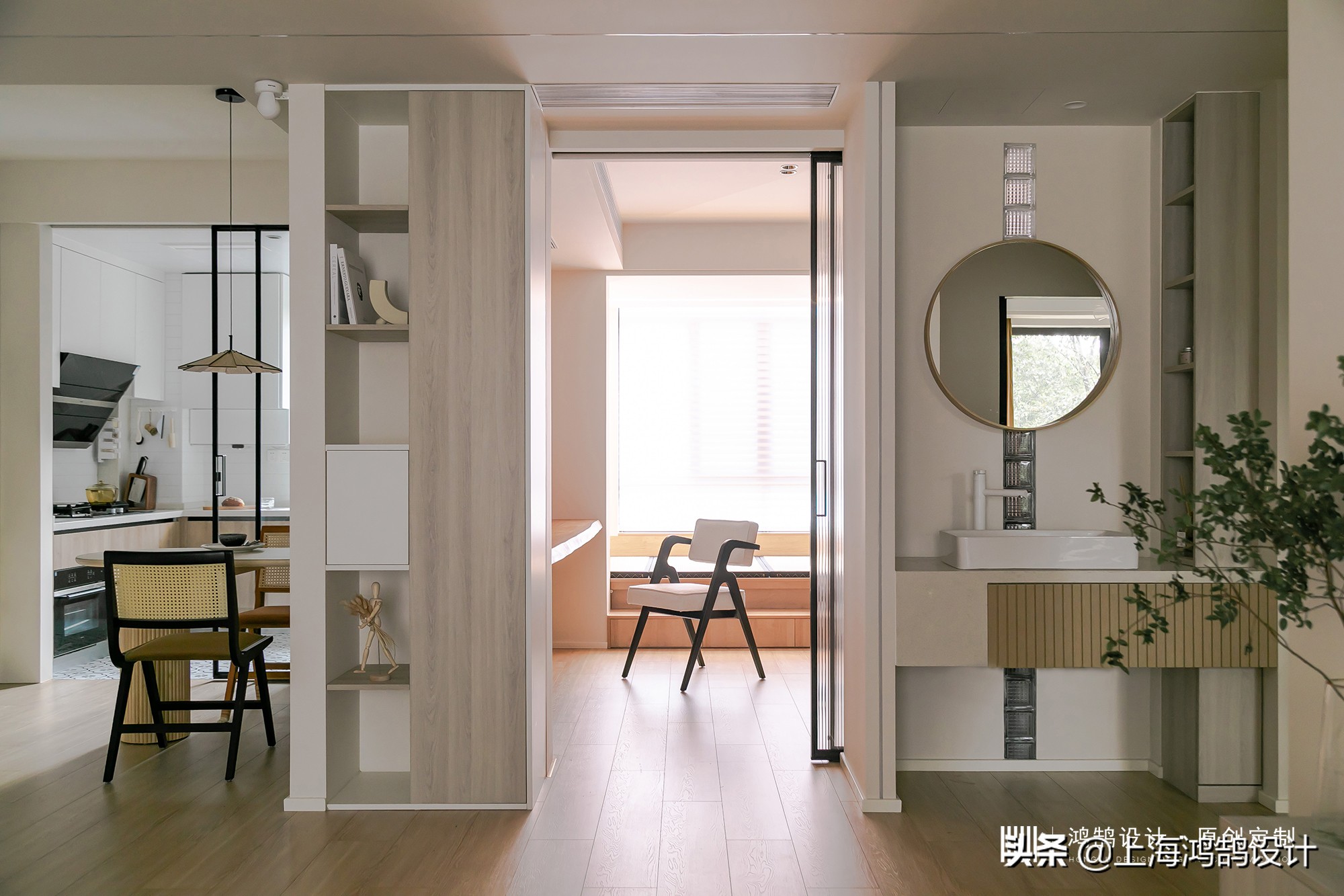 原木轻奢风格样板房,小户型原木风格样板间