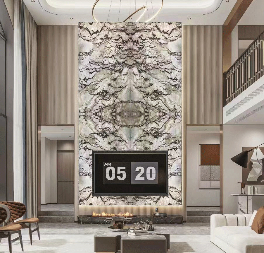 蒂芙尼奢石现代装修,天然奢石蒂芙尼