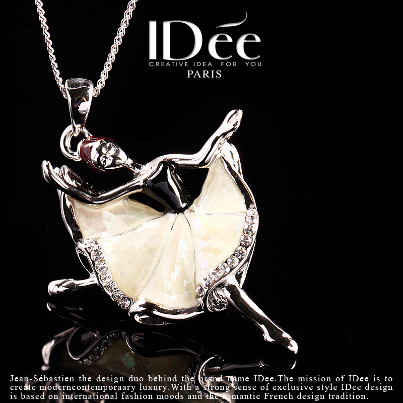 翩翩起舞——IDee芭蕾女孩项链气质锁骨链浪漫礼物
