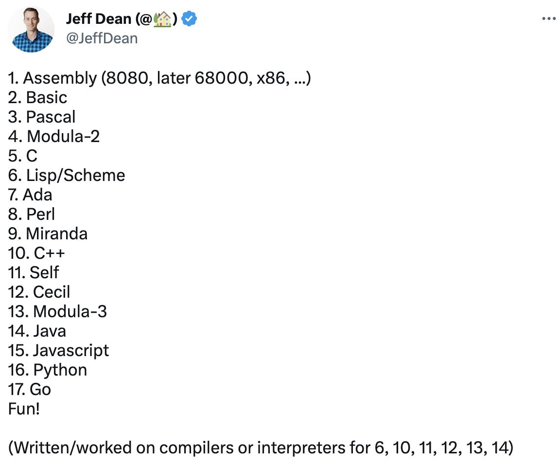 谷歌用得最多的编程语言,谷歌程序员的技术