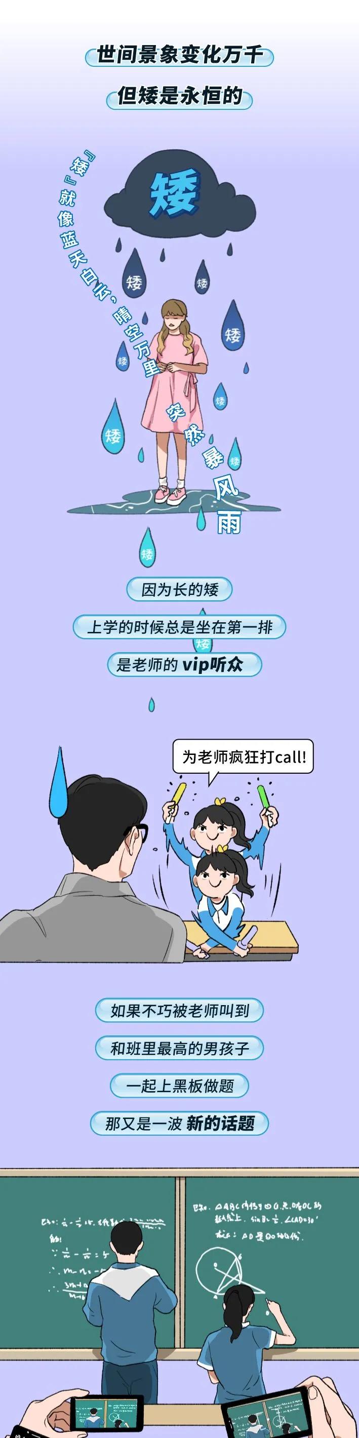 个子矮的女生漫画,适合女生的身高漫画