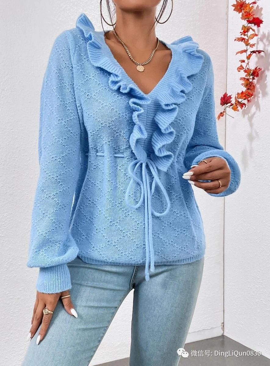 针织长袖衬衫搭配图片,针织衬衫如何穿出特色