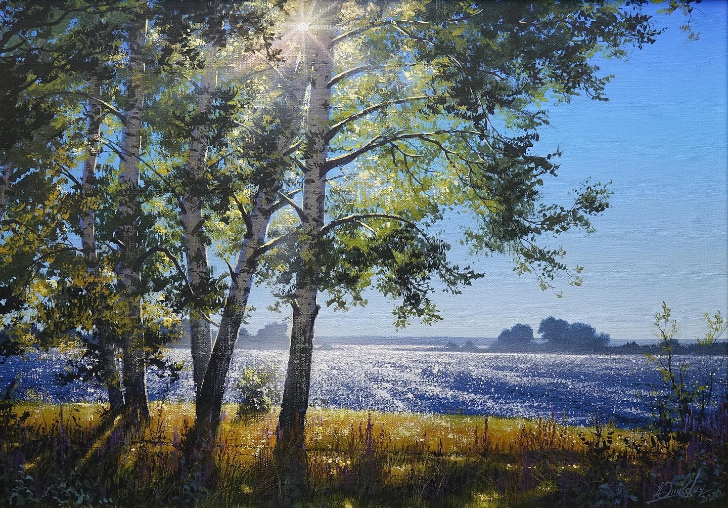 画家维克多风景画图片,维克多丙烯风景画颜料