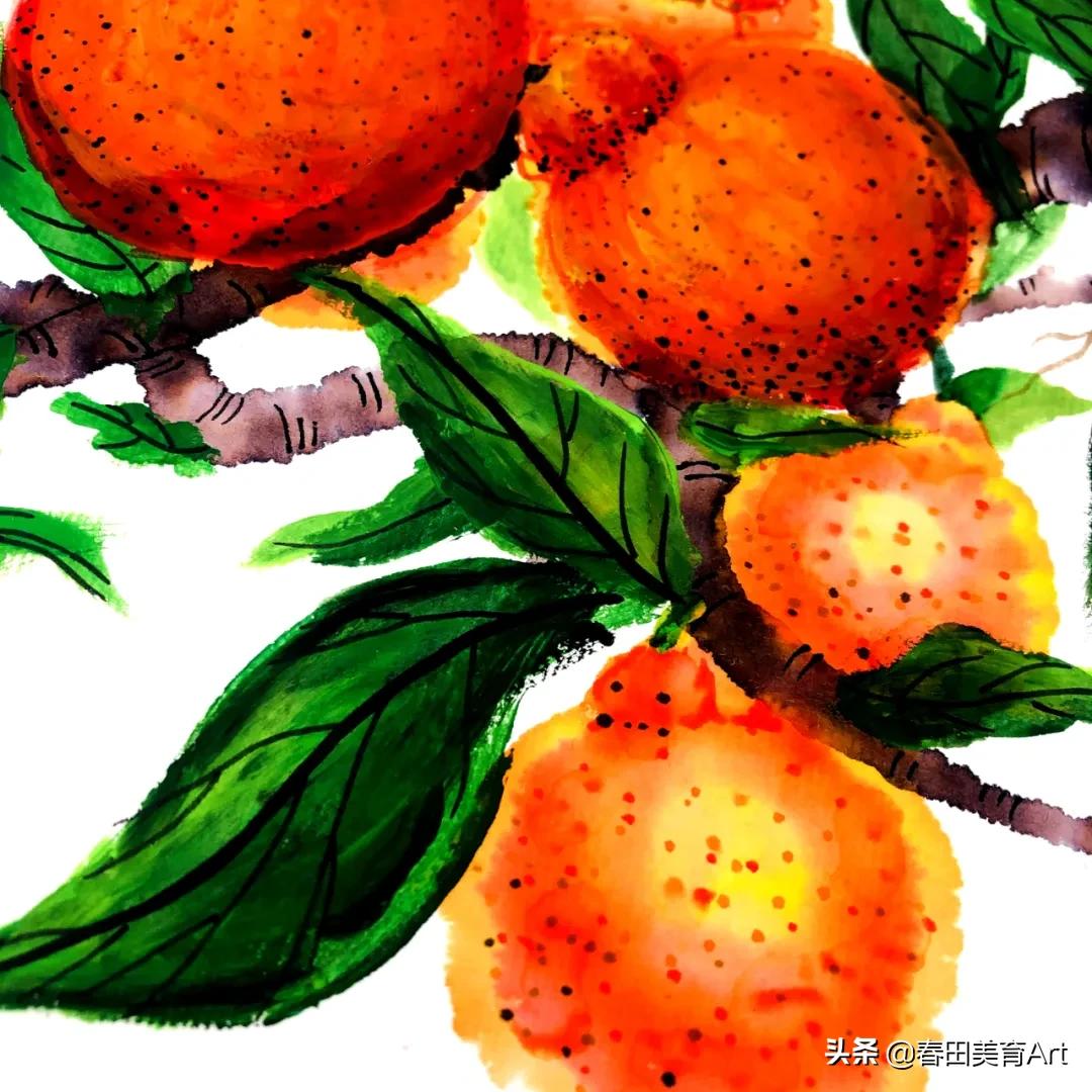 水彩少儿美术课程,少儿美术绘画教学简单零食