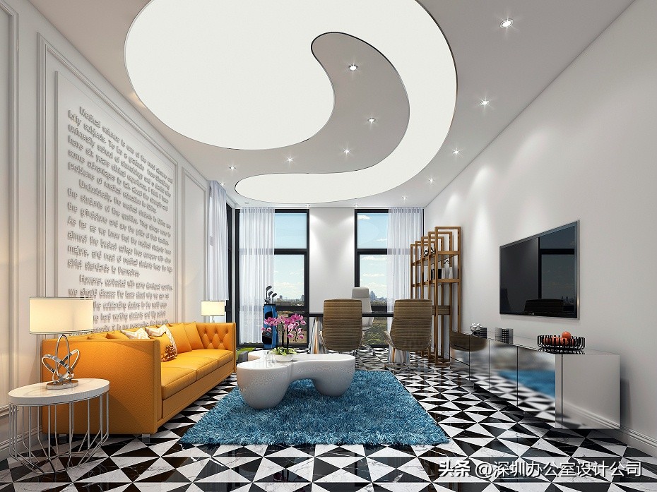 深圳福田办公空间装修设计公司|华汉基因装饰效果图