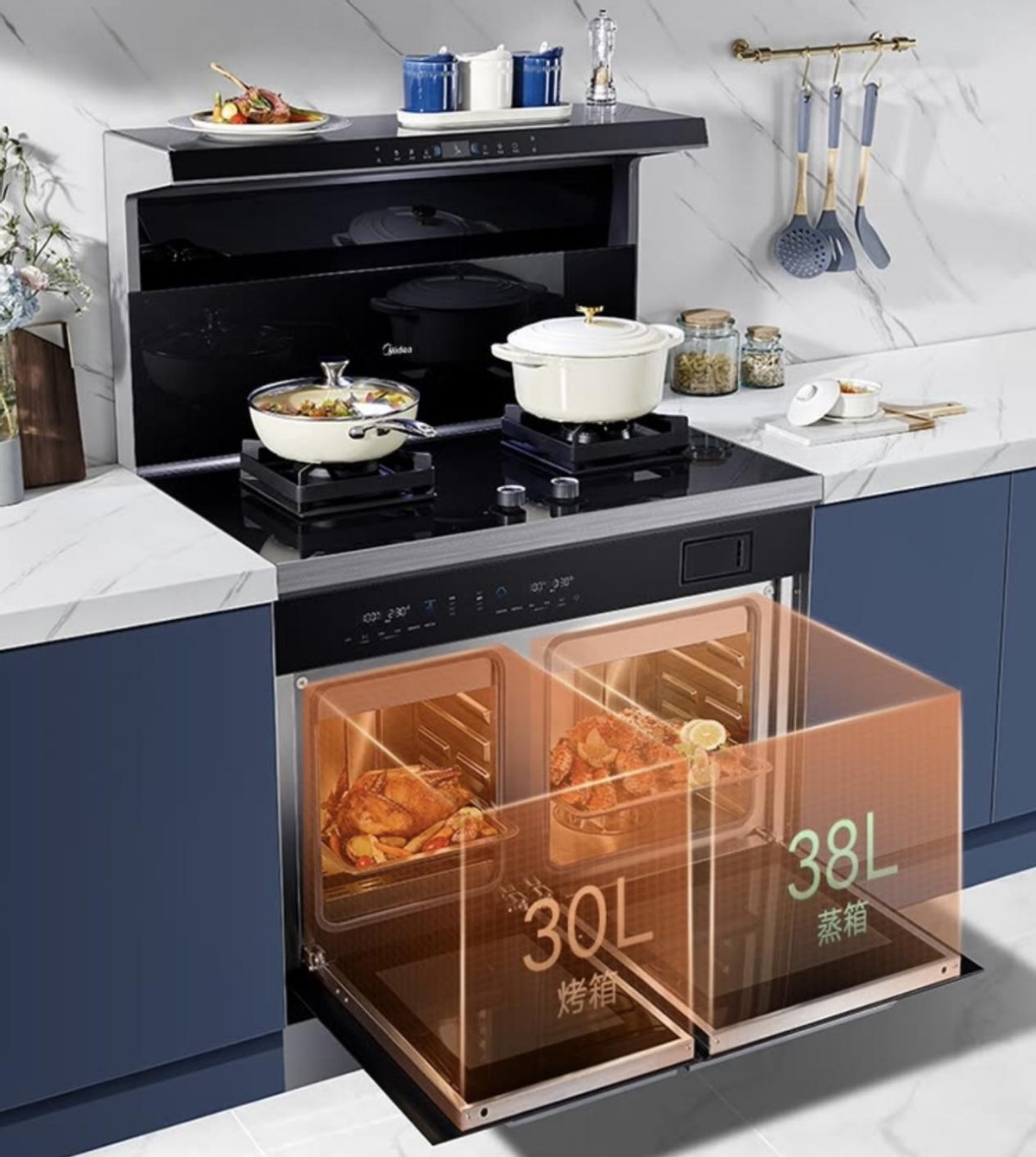 12年高端集成灶,一款经济实惠的蒸烤集成灶推荐