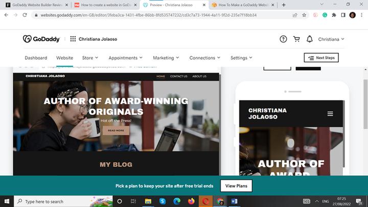 教你使用GoDaddy创建网站（保姆级教程）
