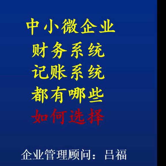 财务记账软件中小微企业推荐,微小型企业财务记账软件