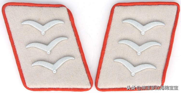 二战德国空军军衔标志,二战德国军衔级别对照表