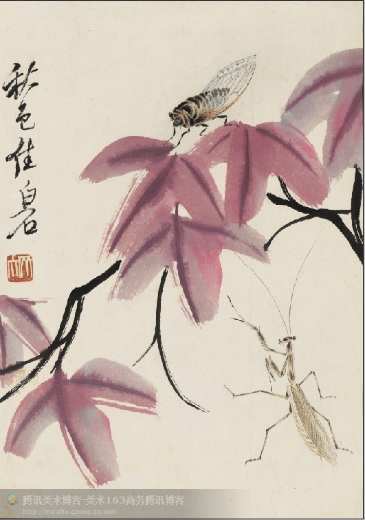 齐白石中国画艺术鉴赏,中国画齐白石作品