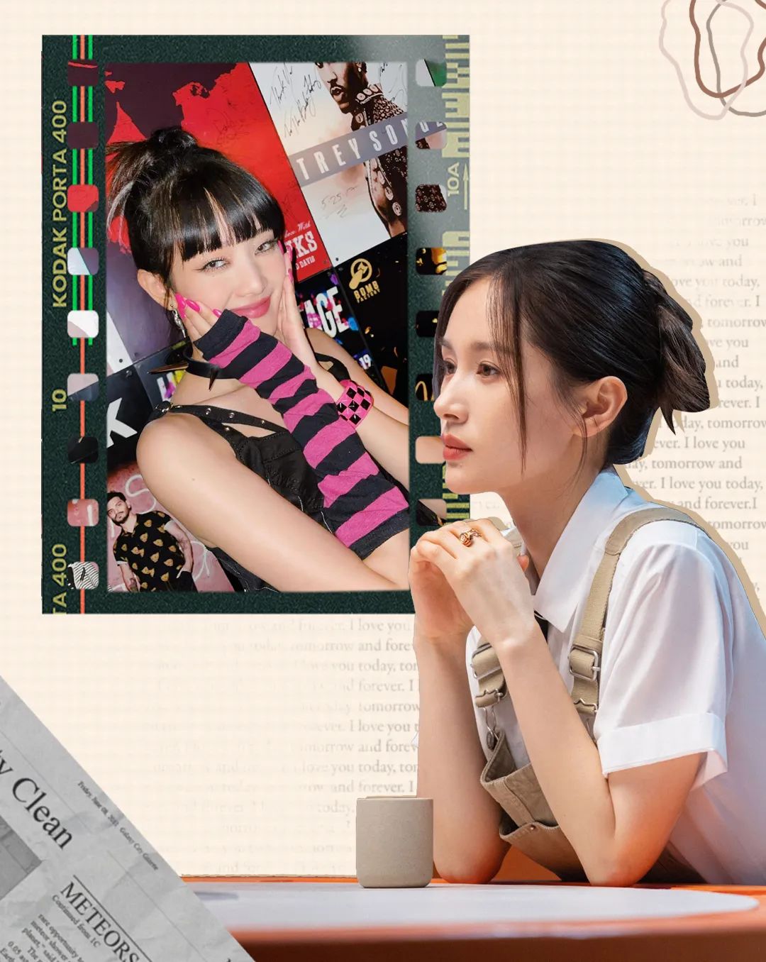 波浪卷发简单编发,人鱼微卷编发造型