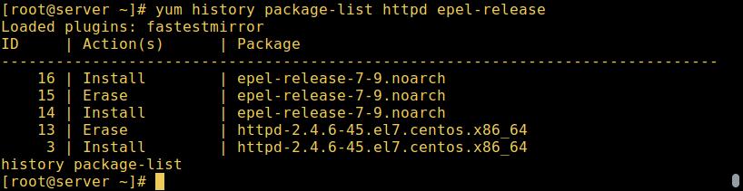 如何查看yum仓库中的软件包,yum查询未安装的软件包
