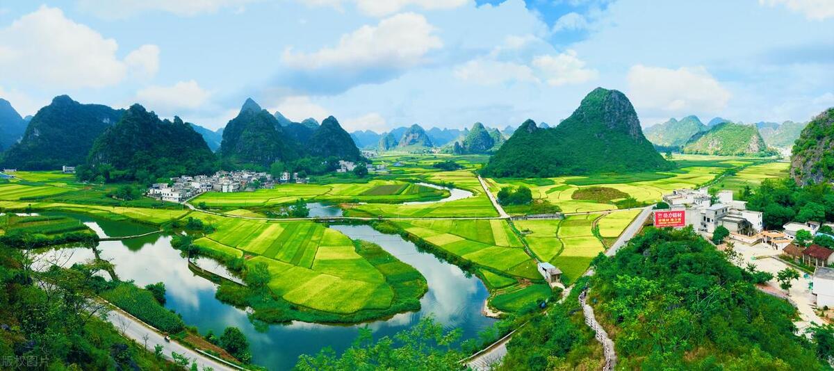 广西农村山水田园美景,广西7处山水田园风光