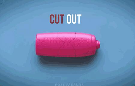 创意折叠花盆灯,洗洁精瓶做花盆小花瓶