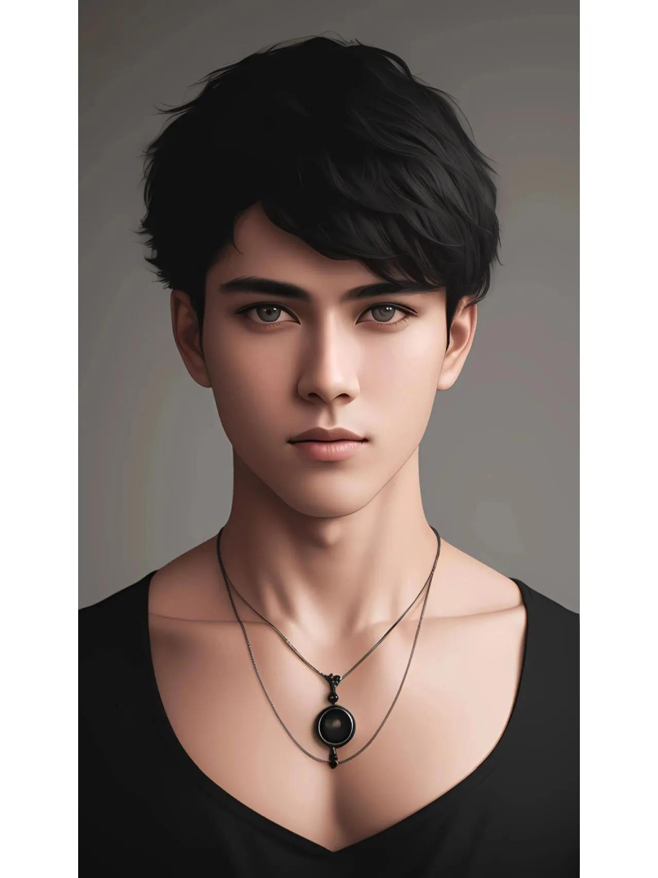 黑发男生头像帅气阳光高冷,黑发帅气男生真人头像